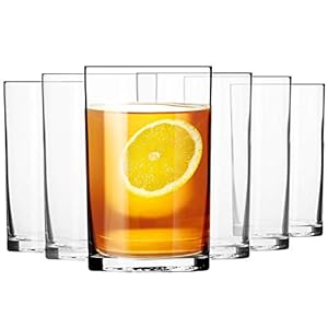 Krosno Vasos de Agua Té Café | Conjunto 6 Piezas | 250 ML | Basic Collection | Perfectos para Uso en Casa, Restaurante y en Fiestas | Apto para Lavavajillas