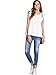 Romwe Women's Bow Tie Backless Ruffle Hem Peplum Babydoll Blouse Top White Medium