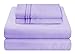 Mezzati Brushed Microfiber Bed Sheet Set - Ultra Soft and Lightweight for Ultimate Sleep Comfort, Wrinkle Free and Color Fade Resistant, 4 Piece Set (Lilac,Full Size)