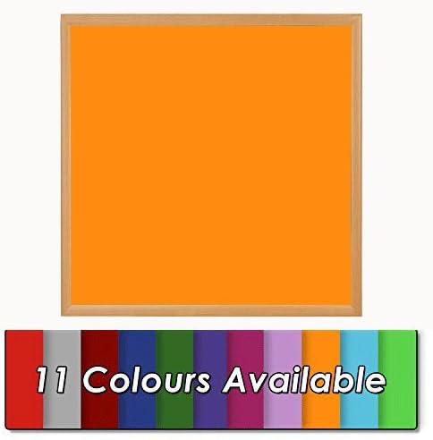Wonderwall Eco-friendly Felt Noticeboard 60 x 60cm - Small Memo Pin Board - Kitchen Memo Board (Sunset)