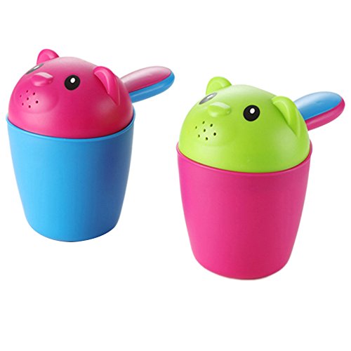 image for Muhan Baby Bath Waterfall Rinser Water Scoop Cartoon Bear Thickened La