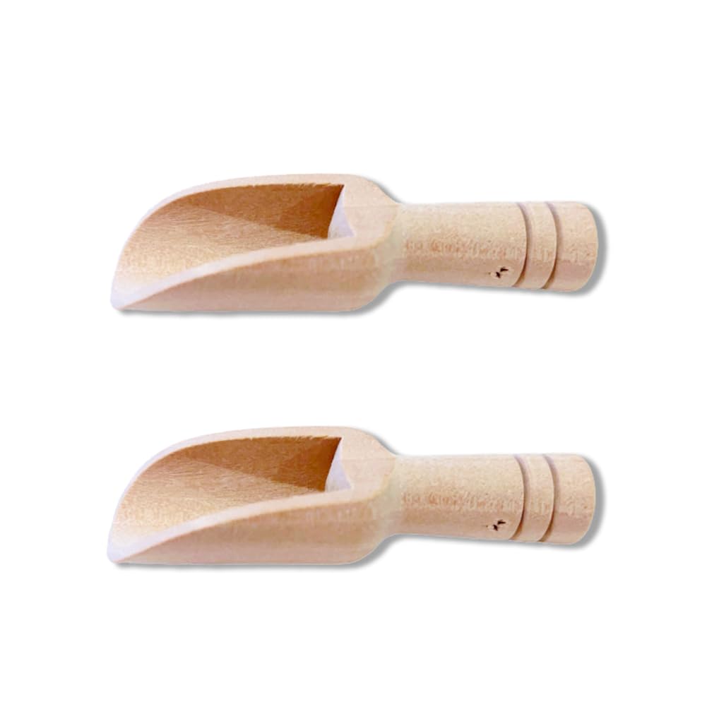 Photo 1 of WELANGBN 2pcs Mini Wooden Spoons?Mini Bamboo Spoons for Bath Salts, tea scoop, Washing Powder spoon?wooden candy spoon, 2.9 * 0.6 inch