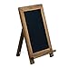 Small Rustic Table Top Chalkboard Easel Sign with Stand by VersaChalk - Farmhouse Wood Frame and Magnetic Chalk Board Compatible with Liquid Chalk Markers - 13 x 9 Inches primary