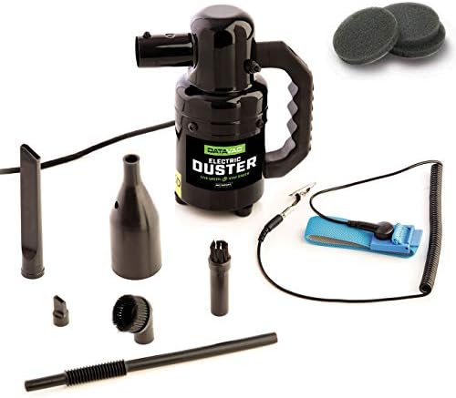 Includes 3 Extra Filters – Metro DataVac ESD Safe Electric Duster – Model ED-500 ESD – Great for Dusting Computers and Electronic Equipment – .75 Peak HP – 500 Watts – (Not A Vacuum)