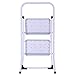 Giantex 2 Step Ladder Folding Steel Step Stool Steel Stepladders with Anti-slip Heavy Duty with 330Lbs Capacity