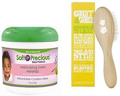 Moisturizing Creme Hairdress for Babies AND Goochy & Goose Soft Bristle Baby Brush