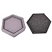 Splendidsun Hexagon Shaped Cement Flowerpot molds, Home Decoration Concrete Planter Pallet Silicone Mold,Handmade Craft Mold DIY(11.4132CM)