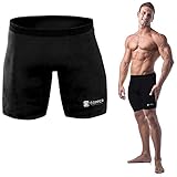 Copper Compression Recovery Shorts, Underwear, Tights, Boxer Briefs Fit for Men Black