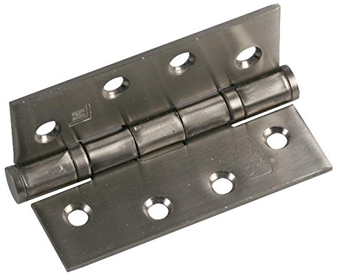 Duratool D02054 Fire Door Ball Bearing Hinge, Satin Stainless Steel, 102 mm x 38 mm — image 1