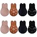 VAIPI 4 Pairs Women Invisible Bra Black, Beige