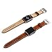 Apple Watch Band, 42mm iWatch Strap Premium Vintage Crazy Horse Genuine Leather Replacement Watchband with Stainless Metal Clasp for All Apple Watch Sport Edition - Brown