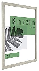 MCS Studio Gallery Frame, Gray Woodgrain, 18 x 24