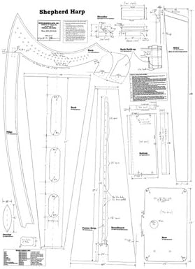 Shepherd Lap Harp Blueprint