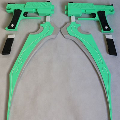 RWBY Lie Ren double weapons Cosplay Prop