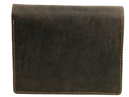 Visconti 709 Oiled Leather Coin ID Holder Tri Fold Wallet