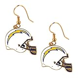 NFL San Diego Chargers Women's J Hook Dangle Logo Earring Set, One Size, Multicolor