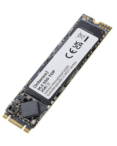 Intenso Interne M.2 SSD SATA III Top, 256 GB, 550MB/Sekunde, Festkörper-Laufwerk