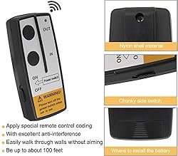 IVONNEY Ggeneric Wireless Winch Remote Control Kit