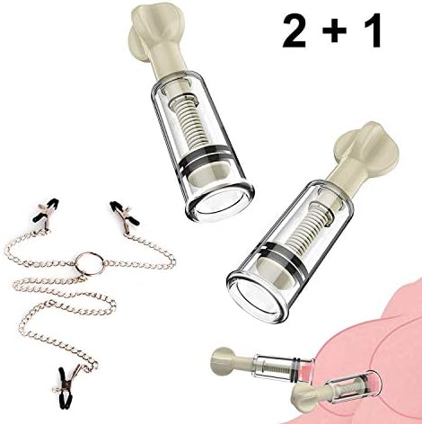SexReaper 2 pcs Powerful Sucker Bottles and Metal Chain with 3 Clips