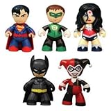 DC Universe Mini Mezitz New 52 Batman, Superman, Green Lantern, Wonder Woman, Harley Quinn Mini Figure Multi Pack