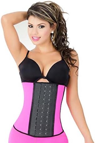 Hourglass Fajas Colombianas Women's Pink Waist Trainer Shapewear Workout Waist Cincher