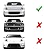 iJDMTOY No Drill Front Bumper Tow Hook License Plate Mounting Bracket Adapter Kit for 2013-2018 Nissan 370z (Excluding Nismo Bumper)