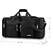 Gonex 45L Travel Duffel Bag Gym Bag Sports Duffle Bag Weekender Bag Luggage Duffel for Men Women for Hiking Camping Travelling Cycling with Multi-Pockets Black