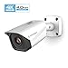 Amcrest UltraHD 4K (8MP) Outdoor Bullet POE IP Camera, 3840x2160, 131ft NightVision, 4.0mm Narrower Angle Lens, IP67 Weatherproof, Wide 88&deg; Viewing Angle, MicroSD Recording, White (IP8M-2496EW-40MM)