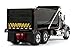 First Gear 1/50 Scale Diecast Collectible Black with Red Chassis Mack Granite Dump Truck (50-3386)