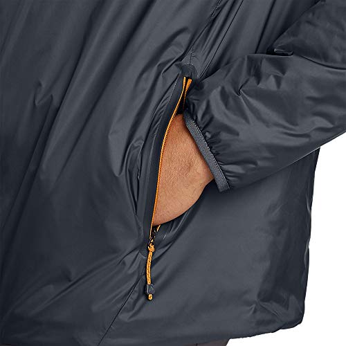 Eddie Bauer Men's EverTherm 2.0 Down Hooded Jacket, Storm Regular M