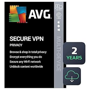 AVG Secure VPN 2021 | 5 Devices, 2 Years [PC/Mac/Mobile Download]