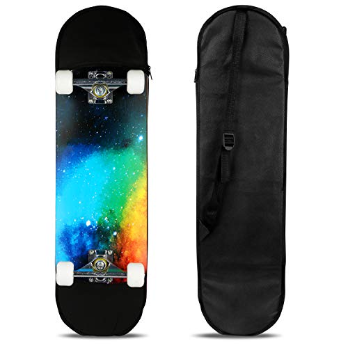 E EVERKING Skateboard 7 Layers Decks 31"x8" Pro Complete Skate Board Maple Wood Longboards for Teens Adults Beginners Girls Boys Kids - Thumbnail 5