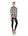 Match Womens Button Down Flannel Plaid Shirts roll up Long Sleeve Shackets Business Blouse Top