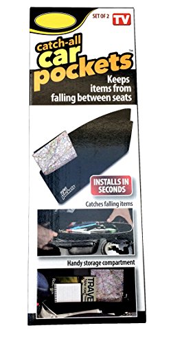 2 Catch All Car Pockets Keeps Items from Falling Between the Seats Handy Storage