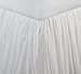 Greenland Home Cotton Voile Dust Ruffle, 15-inch L, White