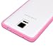 Rejected all traditions Ultra Thin Soft TPU Rubber Bumper with Matte Clear Hard Hybrid Protective Case for Galaxy Note 4 (Pink)