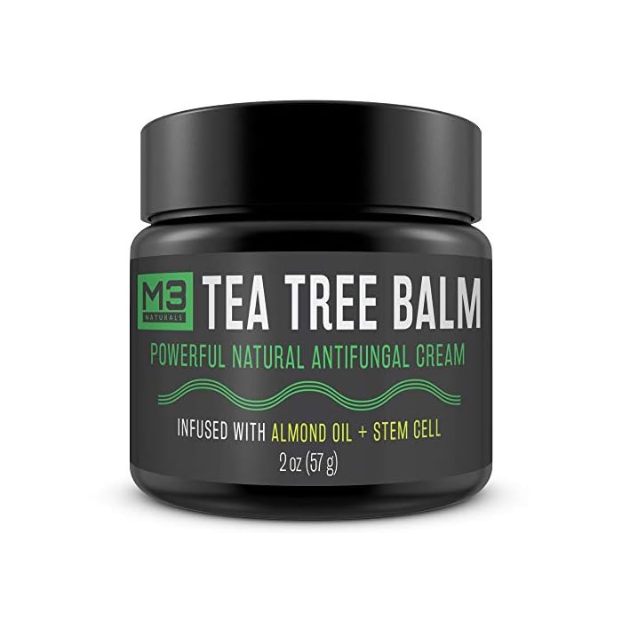 M3 Naturals Natural Tea Tree Balm Infused with Almond Oil and Stem Cell Powerful Skin Balm for Athletes Foot Skin…