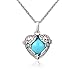 Wing Heart Mexican Bola Harmony Chime Ball Angel Caller Pregnancy Locket Pendant Necklace Women Presents 30