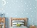 Easma Star Wall Decals (191stars+1moon+1heart) 3 Size White Stars and Moon Decals Removable Peel and Stick Stickers Fits Kids Room Decor