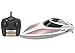 RC Boat, KINGBOT H102 2.4GHz High Speed (40KM/H)Remote Control Electric Racing Boat Automatically 180 Degree Flipping Transmitter