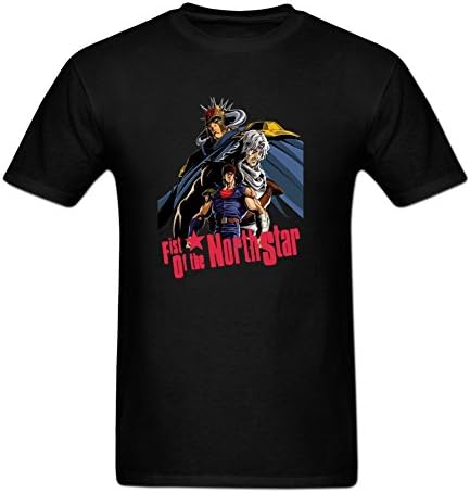Goose Dunk Mens Fist Of The North Star Crew Neck Cotton T-Shirt XL Black