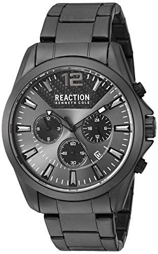 Kenneth Cole New York Male Quartz Watch with Stainless Steel Strap, Black, 24 (Model: RK50810001