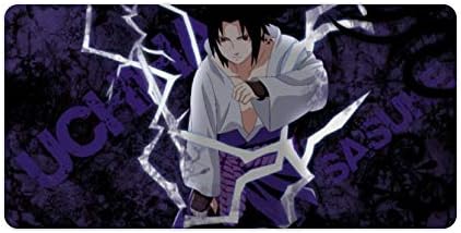 Naruto Mouse pad,Naruto Sasuke Mangekyou Sharingan (36),Large Gaming Mouse Mat,Desk Mat,Waterproof Anti-Dirty Anti Slip Stitched Edges Mousepad,Perfect for Writing,60x30cm 23x12 inch