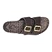 Muk Luks Men's Parker Duo Starpped Brown Slide Sandal