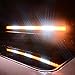 YITAMOTOR Traffic Advisor Light Bar Amber White 30 Inch 28 LED Hazard Emergency Warning Directional Strobe Light Bar with Suction Cups, Cigarette Lighter Plug (12V-24V, Amber/White)