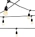 Eueasy Outdoor String Lights with 15 E26 Sockets by Deneve - 48 Feet Long