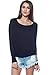 A+D Womens Thin Knit Dolman Sleeve Top W/Round Hem