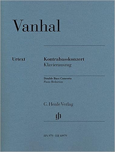 Concerto Pour Contrebasse Contrebasse Et Piano Vanhal Jb Amazon Com Books