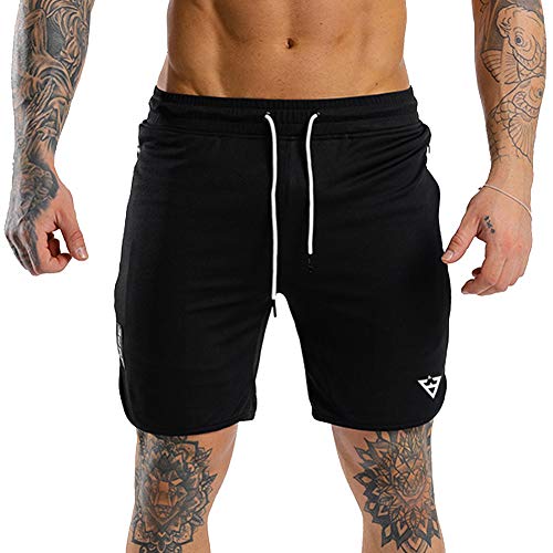 Wangdo Men's Workout Shorts 7" Running Shorts Athletic Bike Shorts Gym