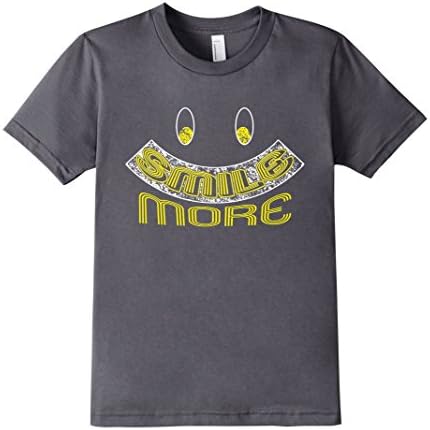 Kids Smile More T Shirt-Remind all to Smile More with this shirt! 10 Asphalt